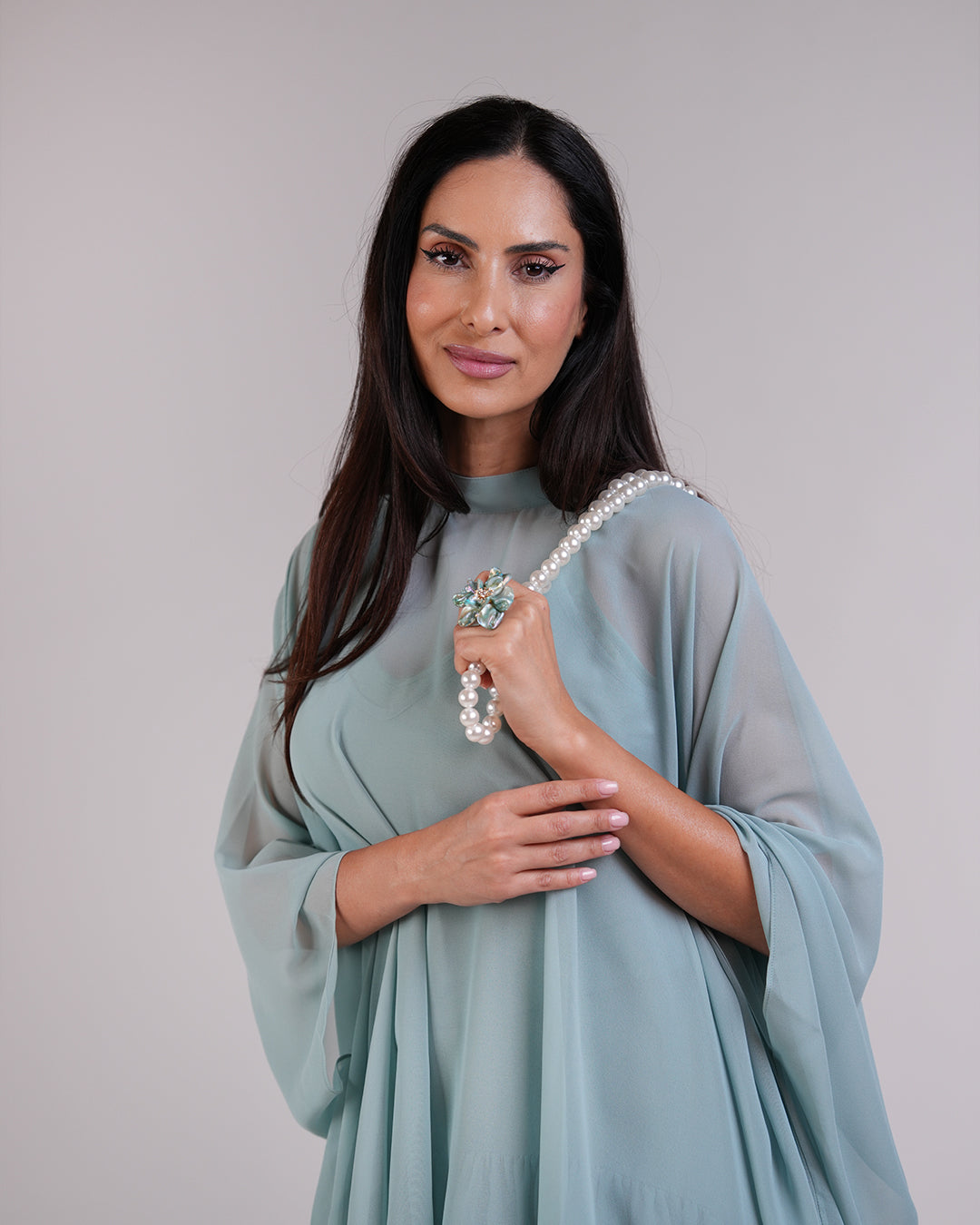Élan Chiffon Dress — Sage