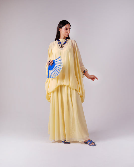 Élan Chiffon Dress — Yellow