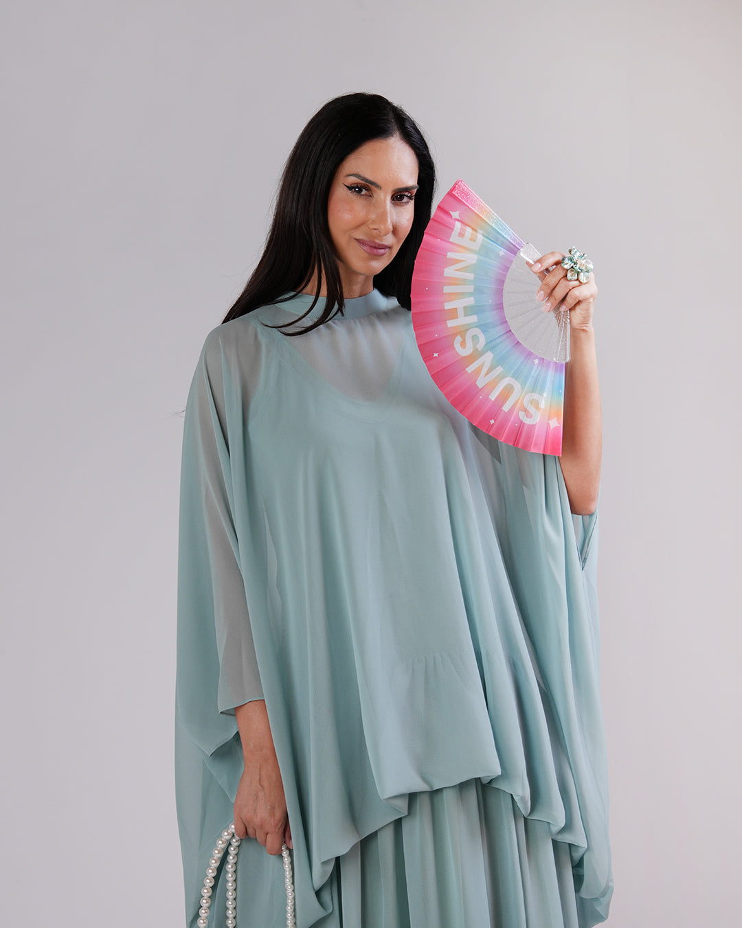 Élan Chiffon Dress — Sage