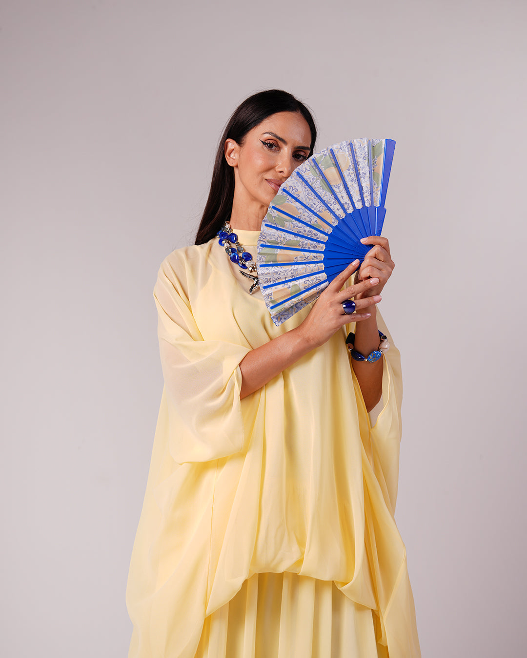 Élan Chiffon Dress — Yellow