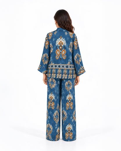 L’Artiste Printed Cotton Two-Piece Set