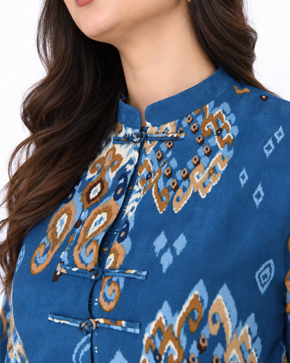 L’Artiste Printed Cotton Two-Piece Set