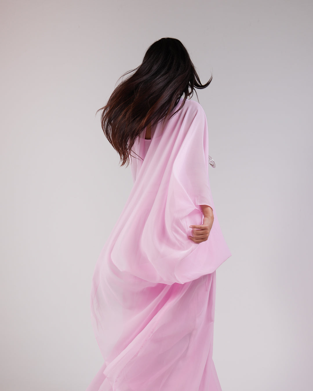 Élan Chiffon Dress — Pink