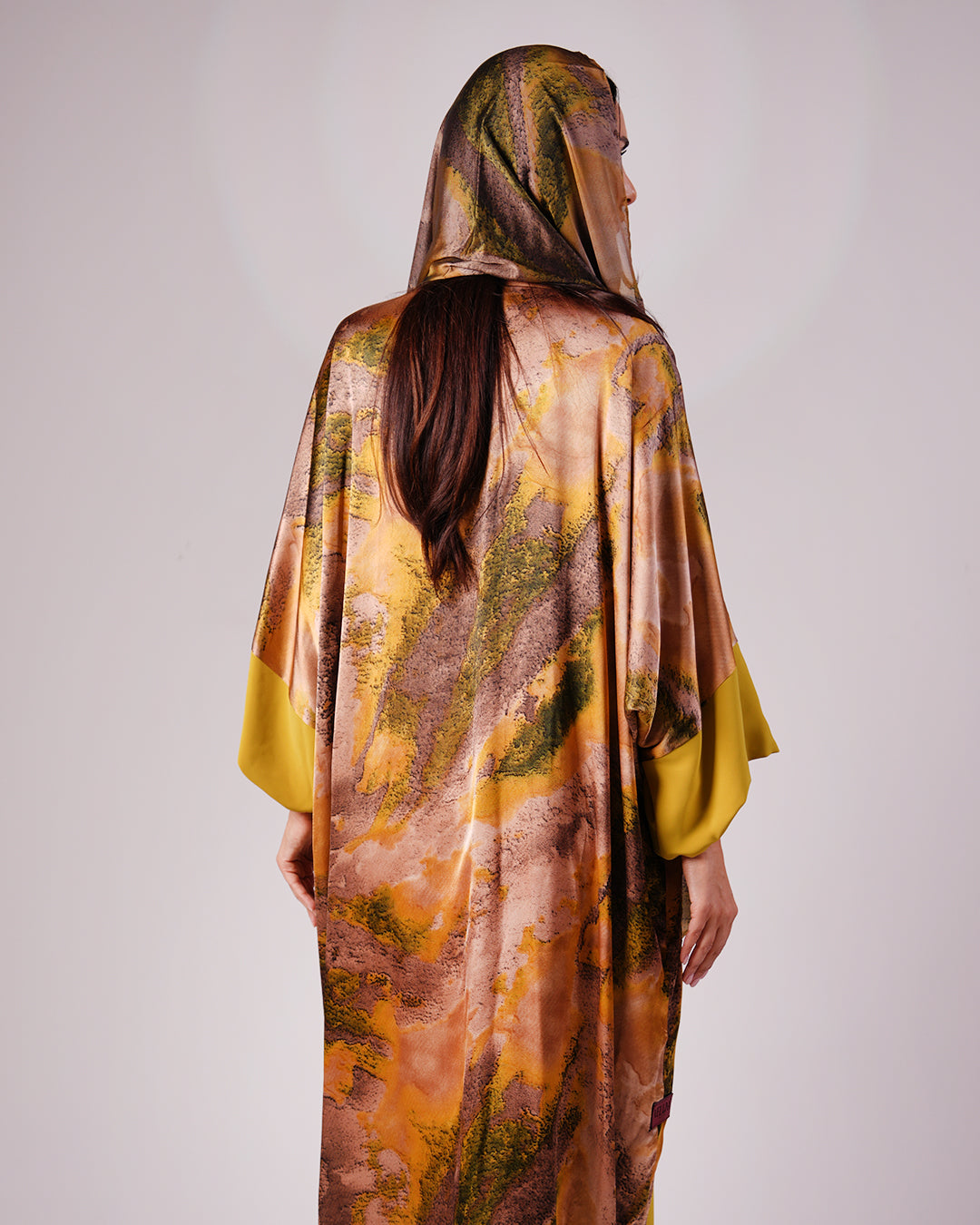 Olive Gold & Bronze Reversible Abaya